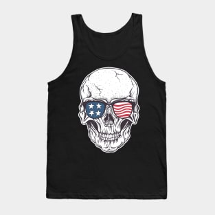 Flag Skull Patriotism Tank Top